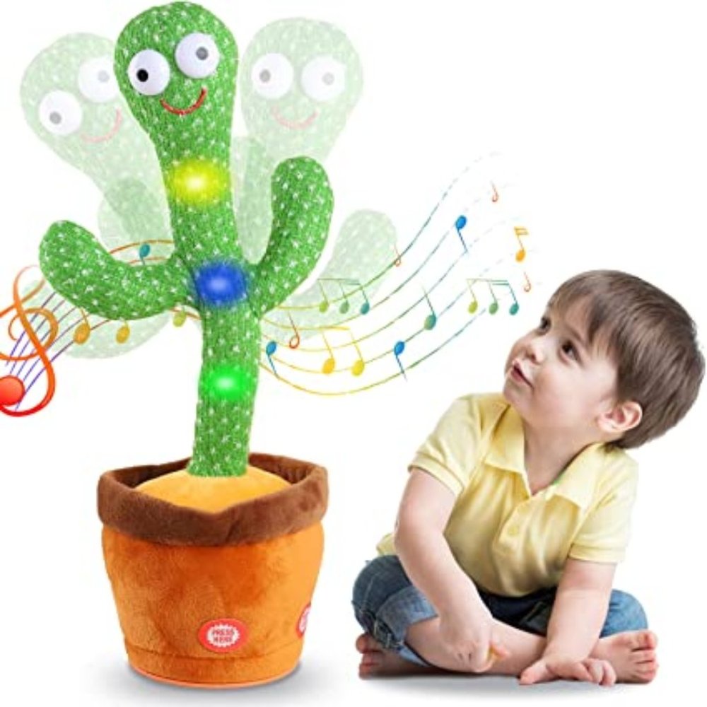 Kids Dancing Talking Cactus Toy for Baby Boys and Girls